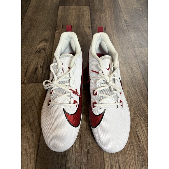Nike Vapor Edge Speed 360 2 Football FQ4045-104 White Team Crimson Mens Size 15 - Picture 1 of 7